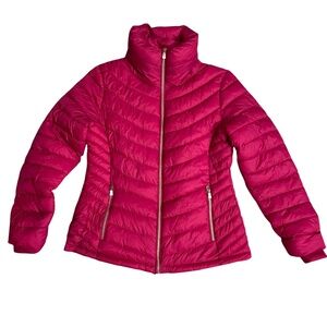 Special One Large NEW‎ Pink Polyester Puffy Coat Polyester Full Full Zip